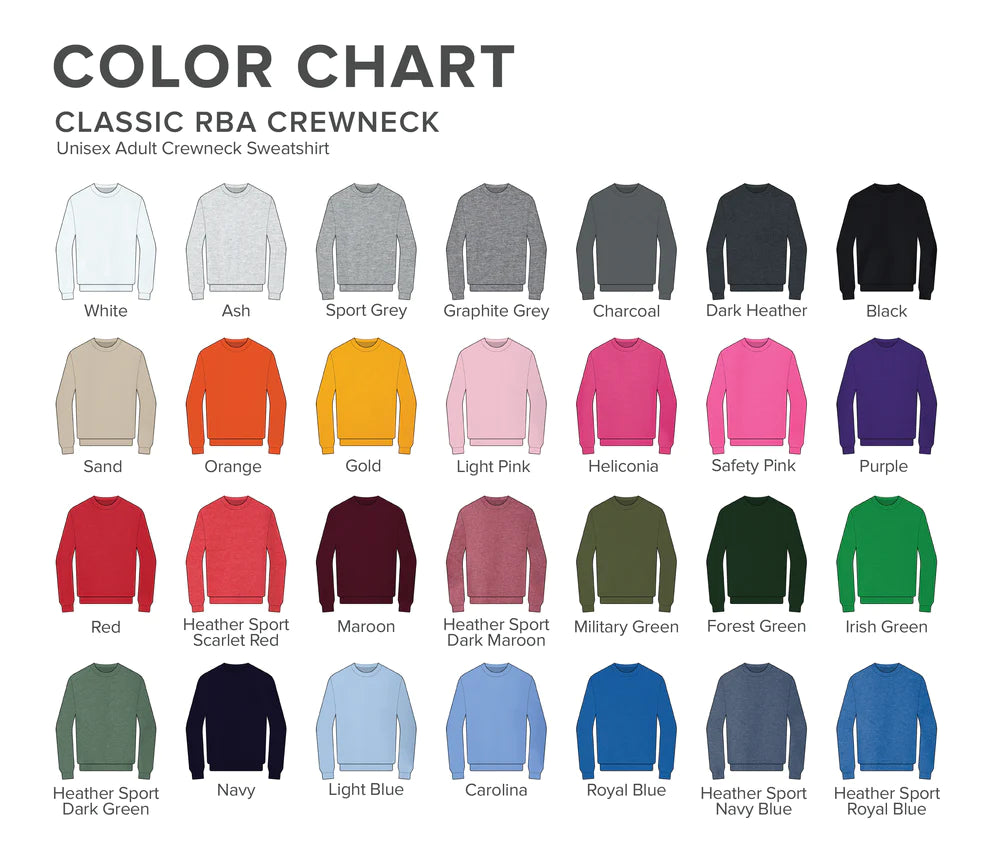 Pull Crewneck personnalisé - COULEURS VIVES