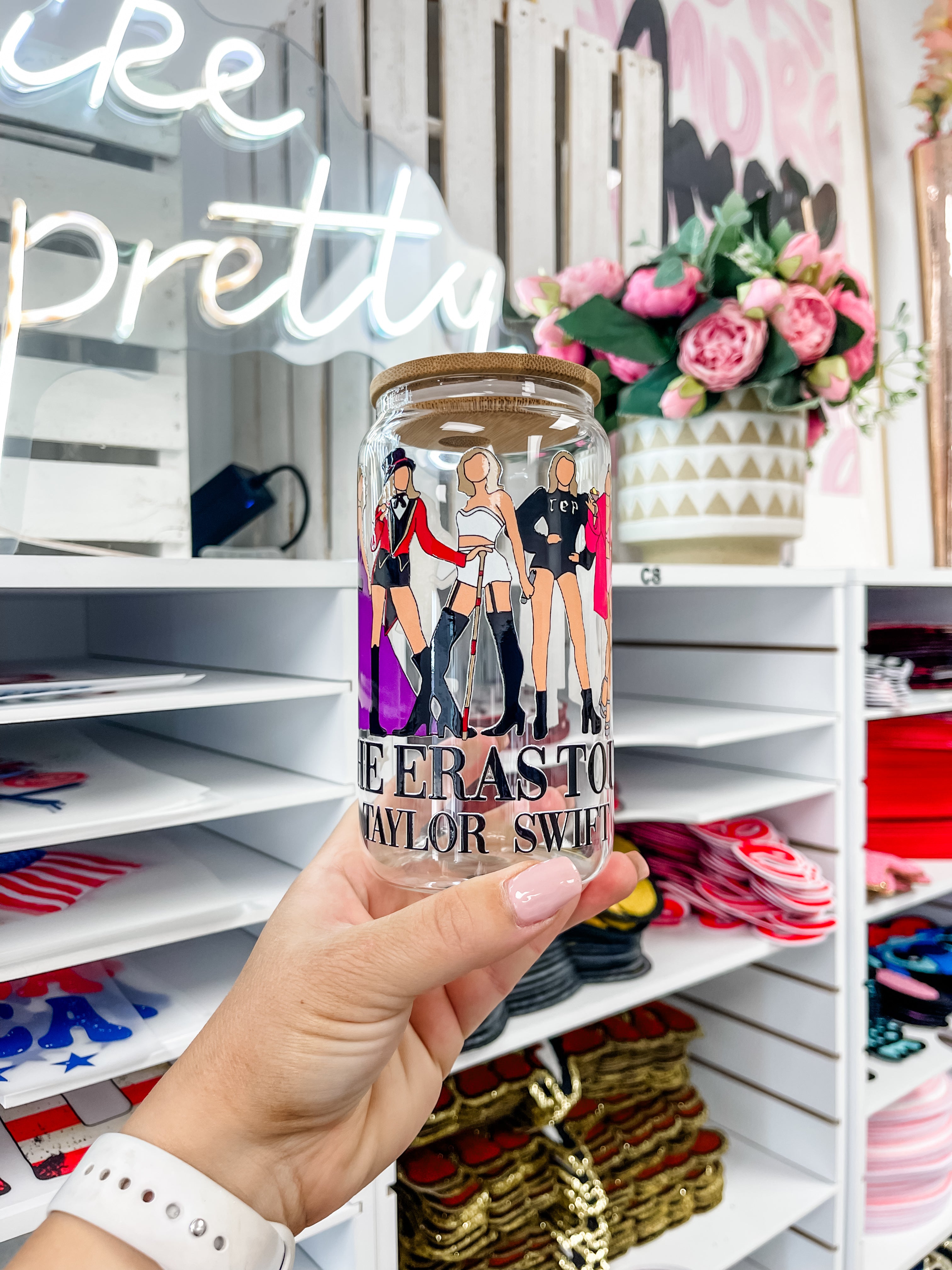 Icons Taylor Swift Iced Coffee Glass