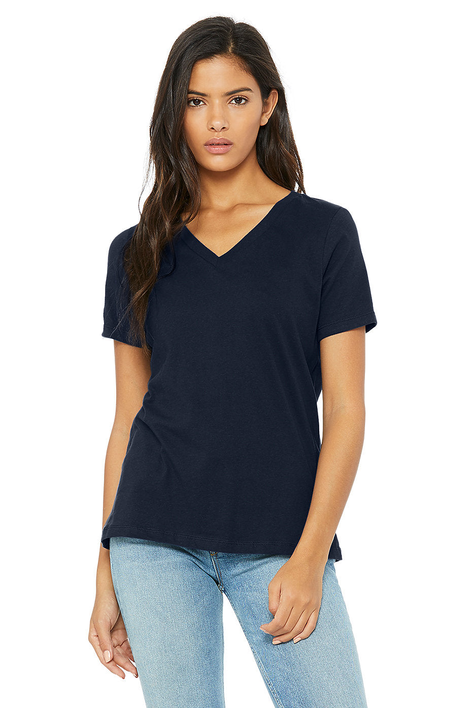 Custom Ladies Relaxed V-Neck