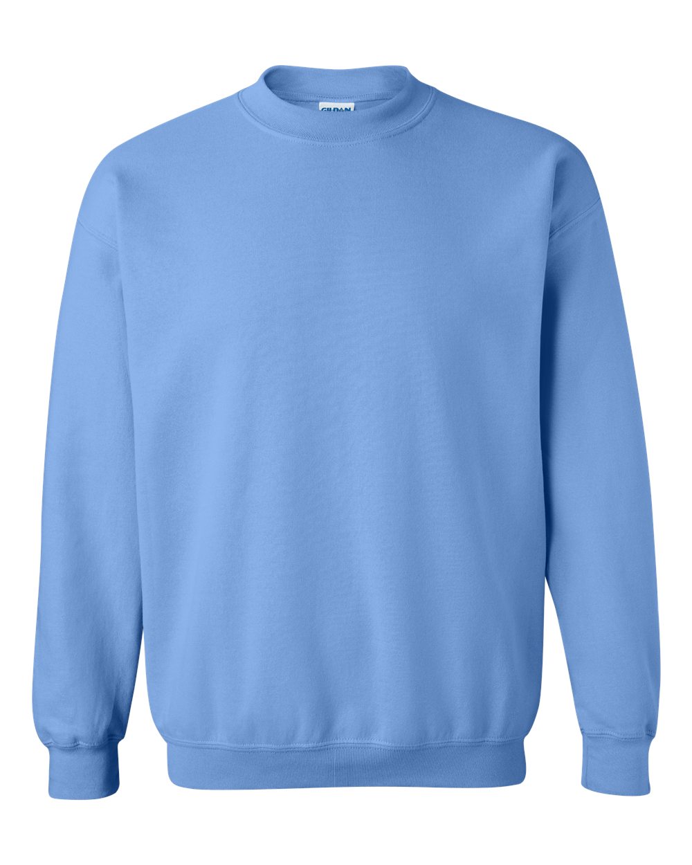 Light blue sweatshirt on a white background
