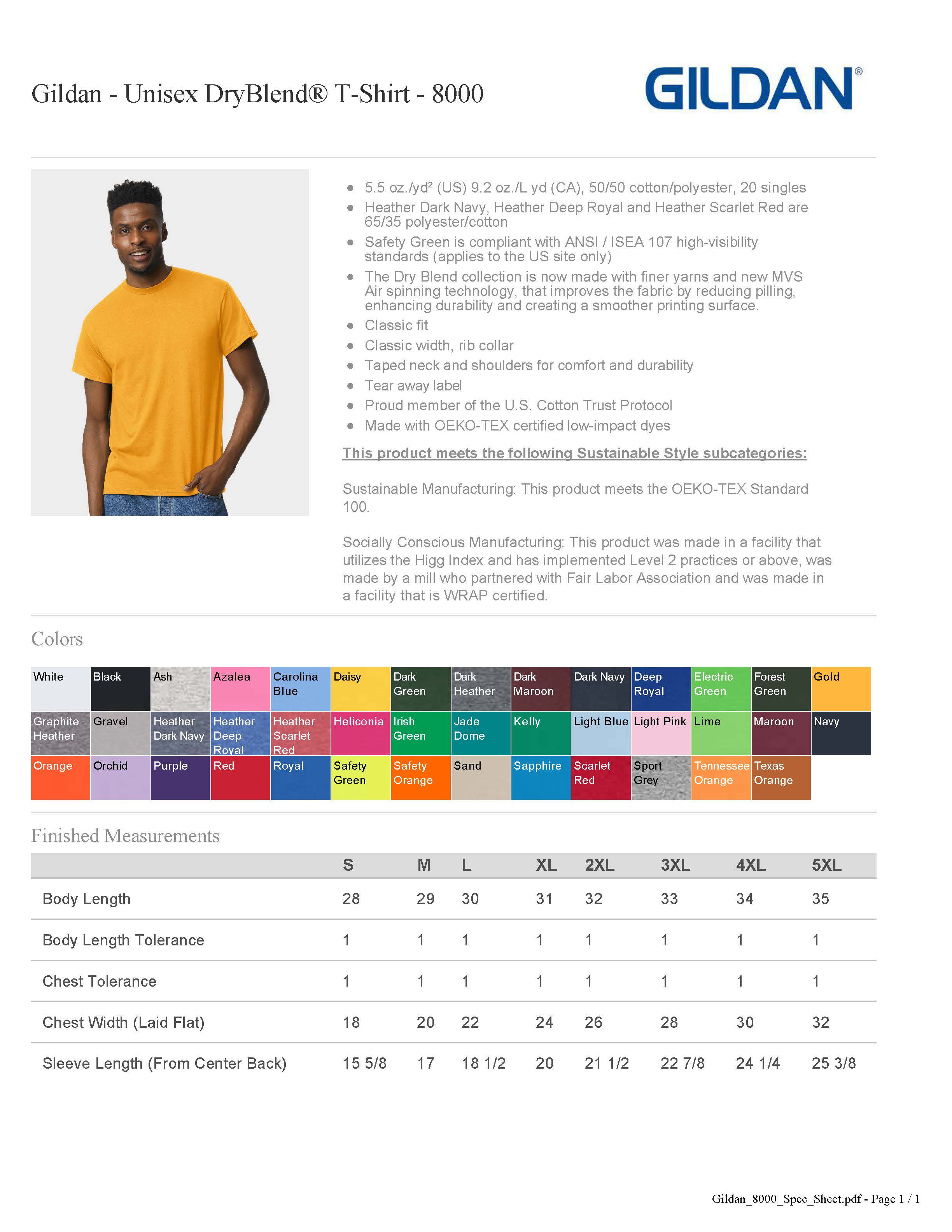 St Edmund Dry Blend T-Shirt