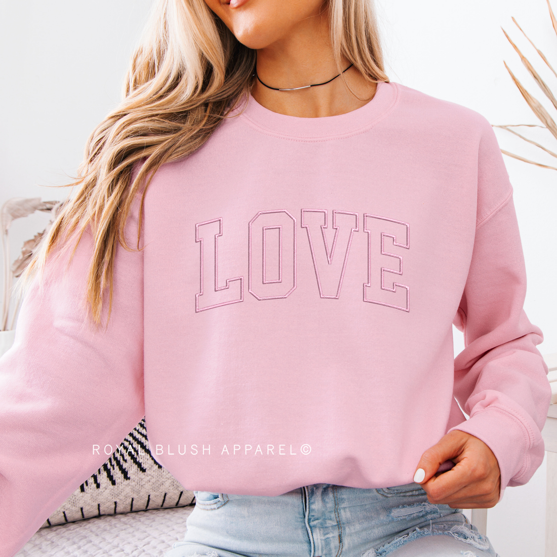 PRE-ORDER Love Embroidery Sweatshirt
