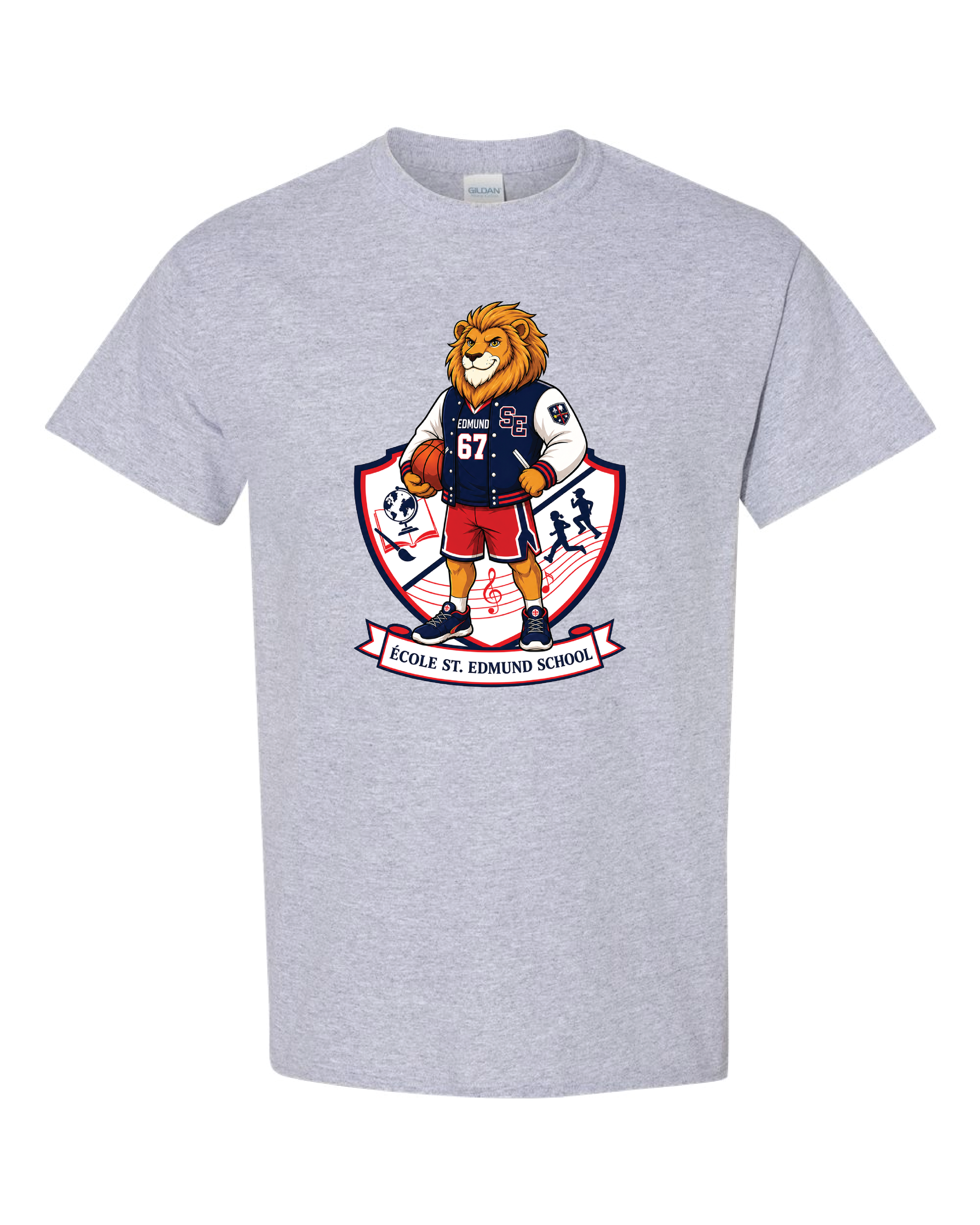 St Edmund Basketball Mascot Cotton T-Shirt