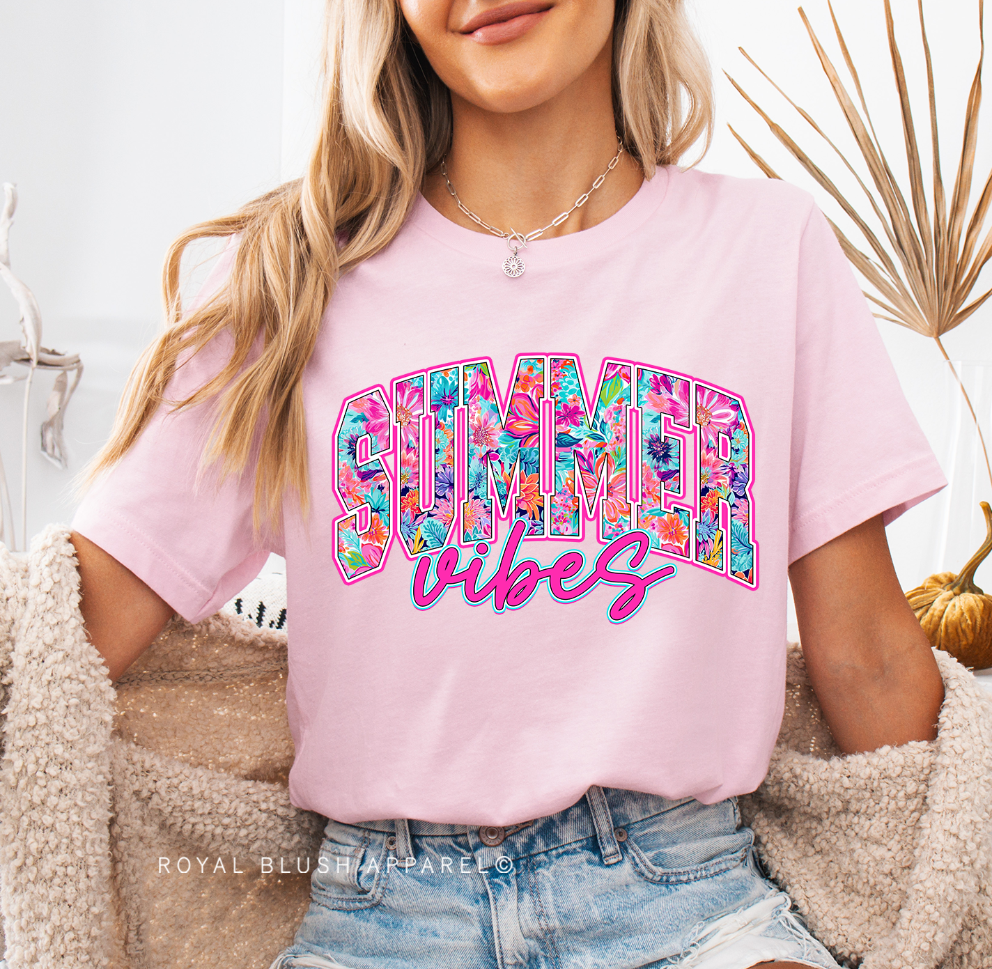 Tropical Summer Vibes Relaxed Unisex T-shirt