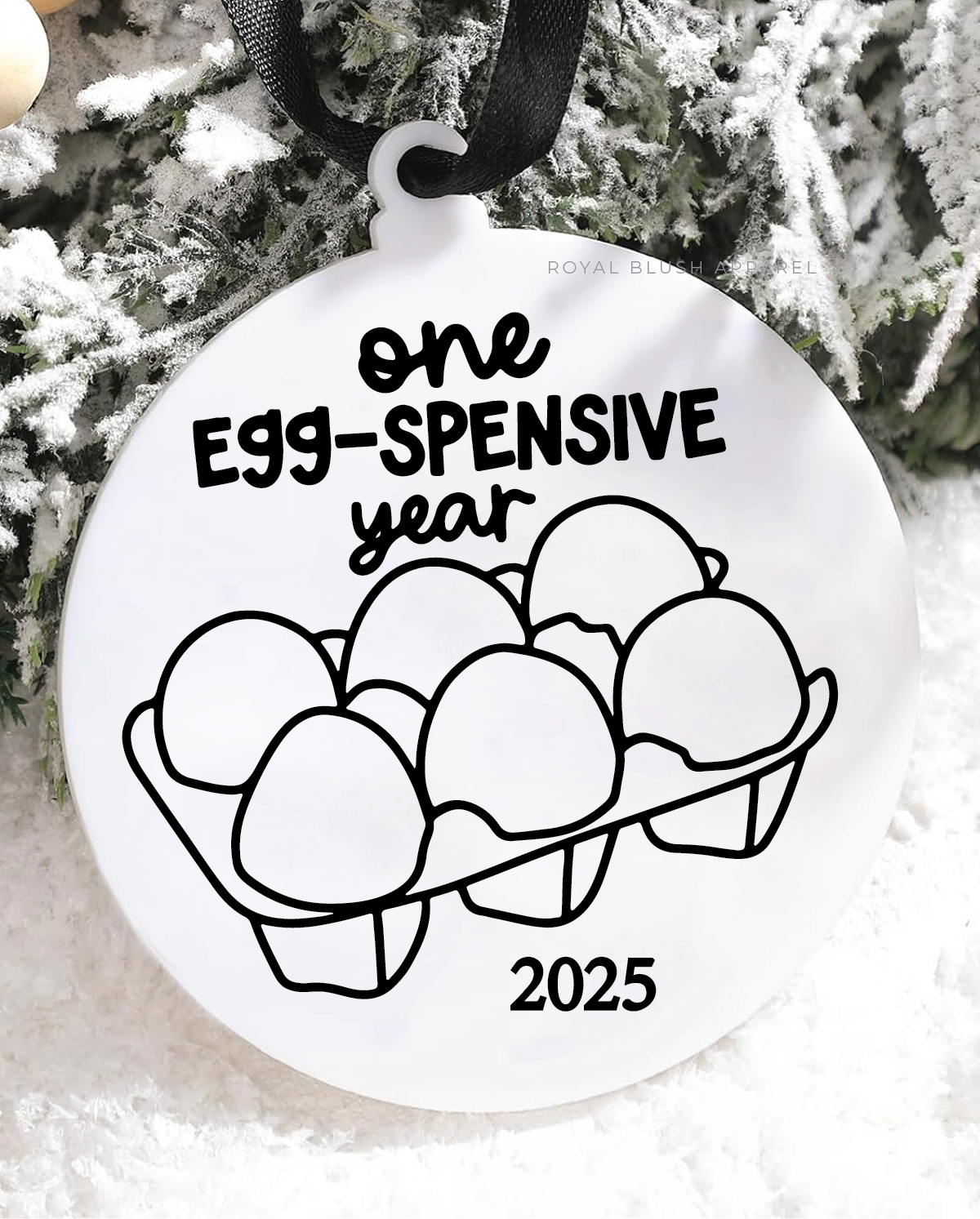 One Egg-Spensive Year 2025 Acrylic Ornament