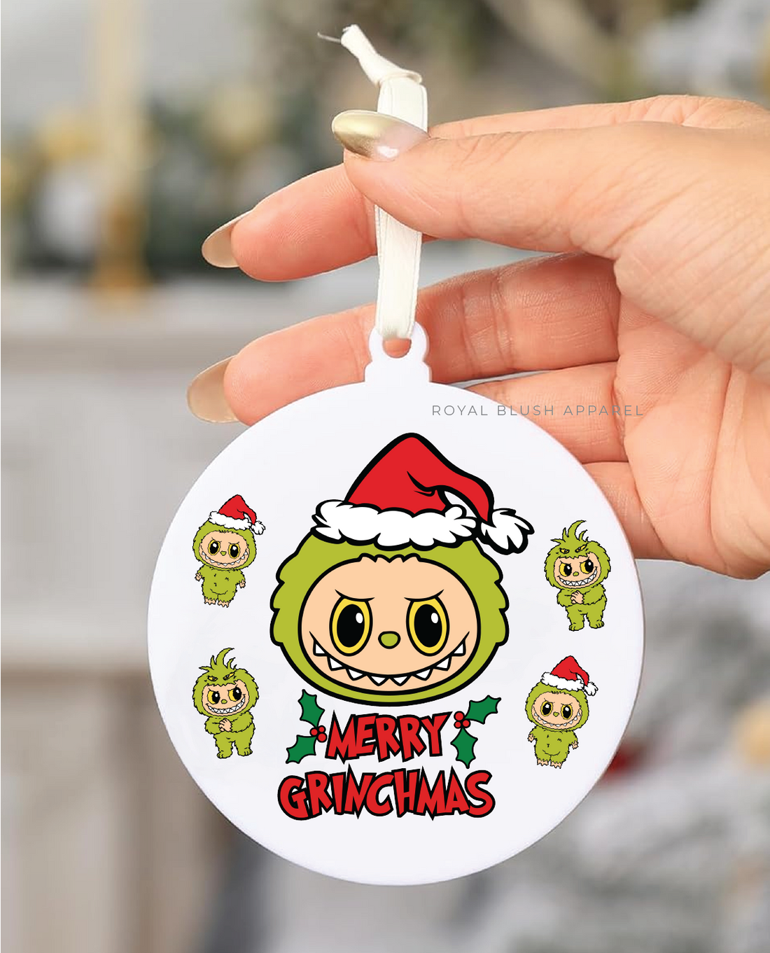 Bubu Merry Grinchmas Acrylic Ornament