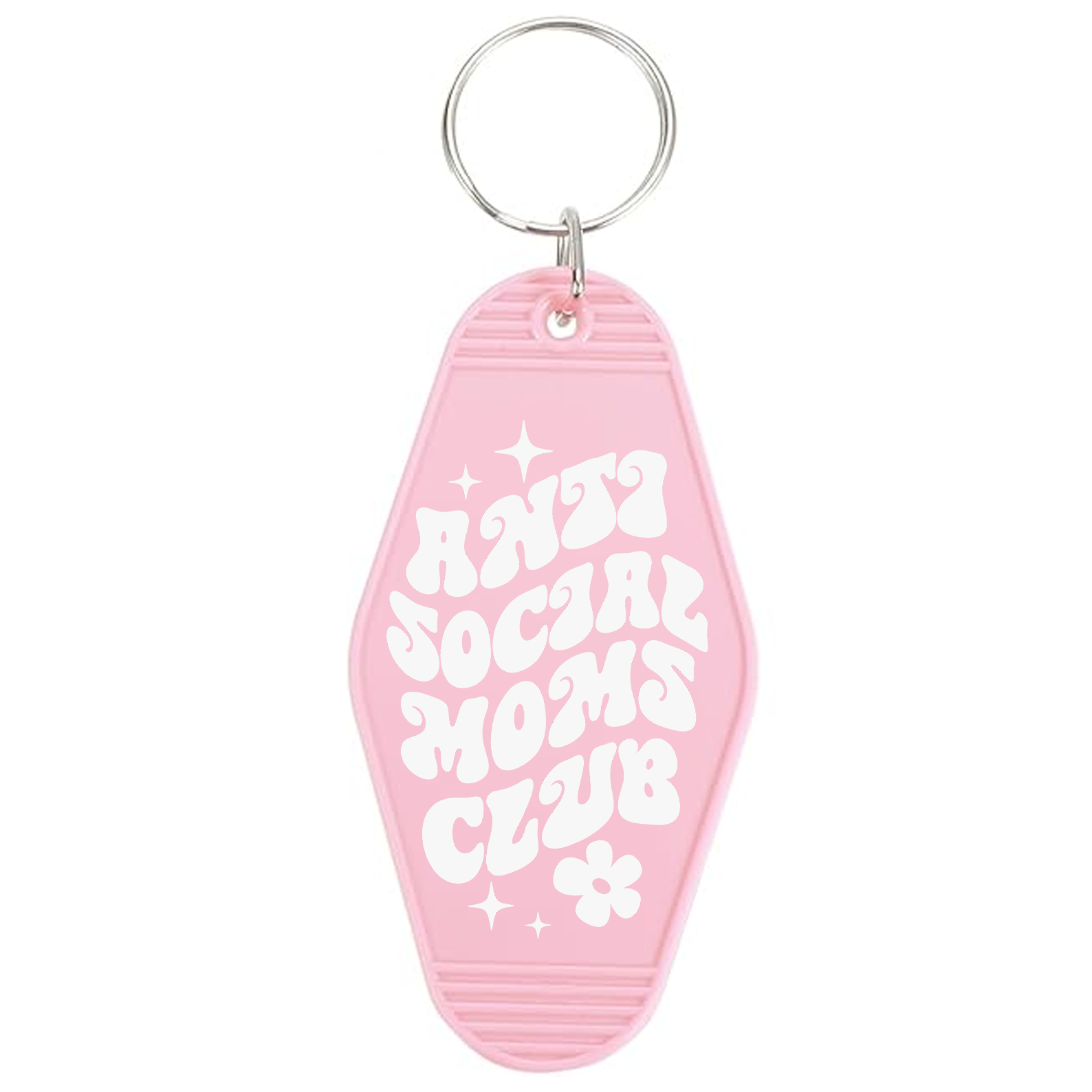 Anti Social Moms Club Motel Keychain