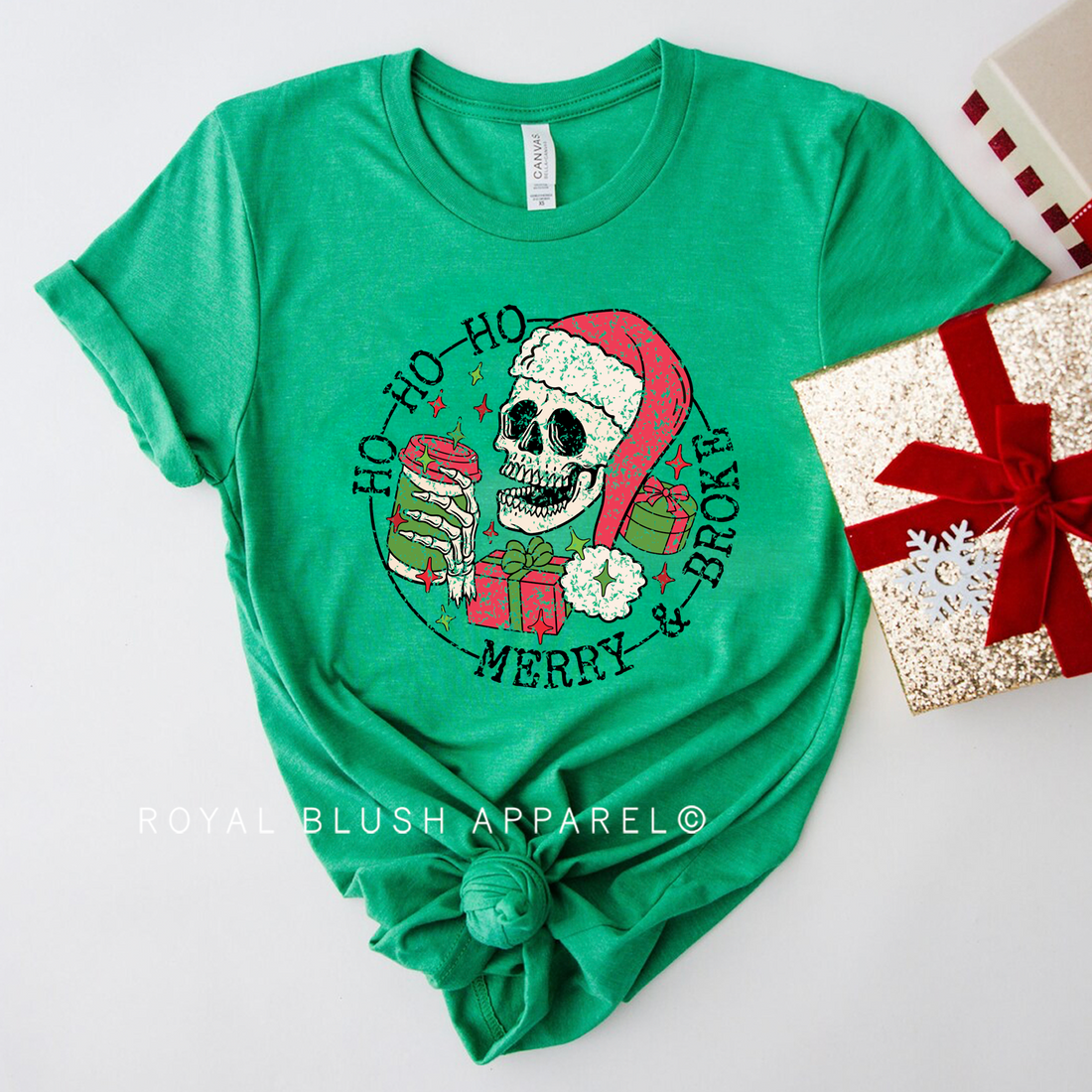 Skeleton Merry & Broke Relaxed Unisex T-shirt
