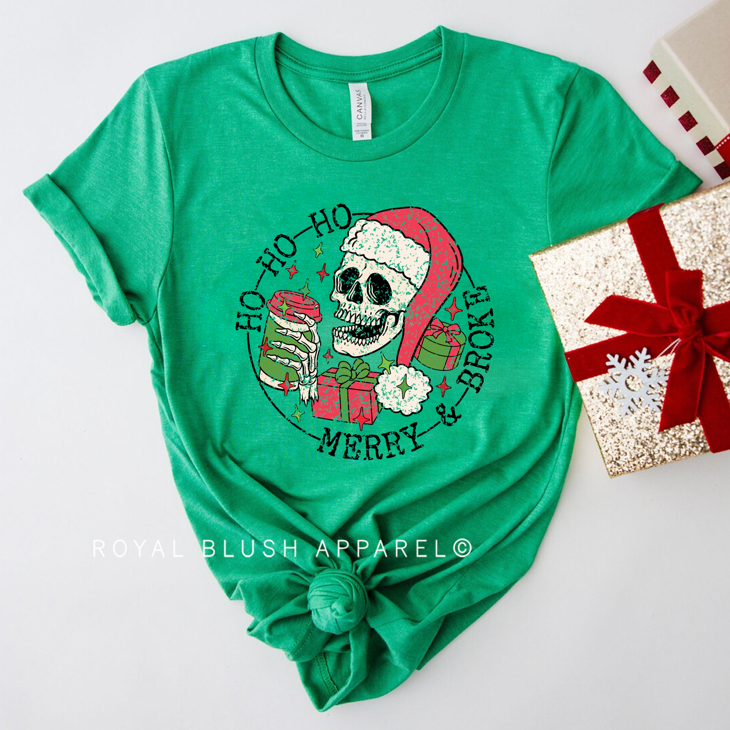 Skeleton Merry & Broke Relaxed Unisex T-shirt