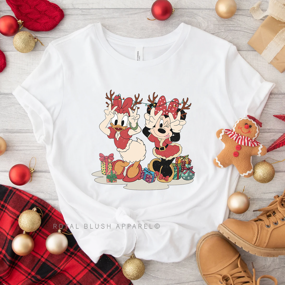 Reindeer Girlies Relaxed Unisex T-shirt
