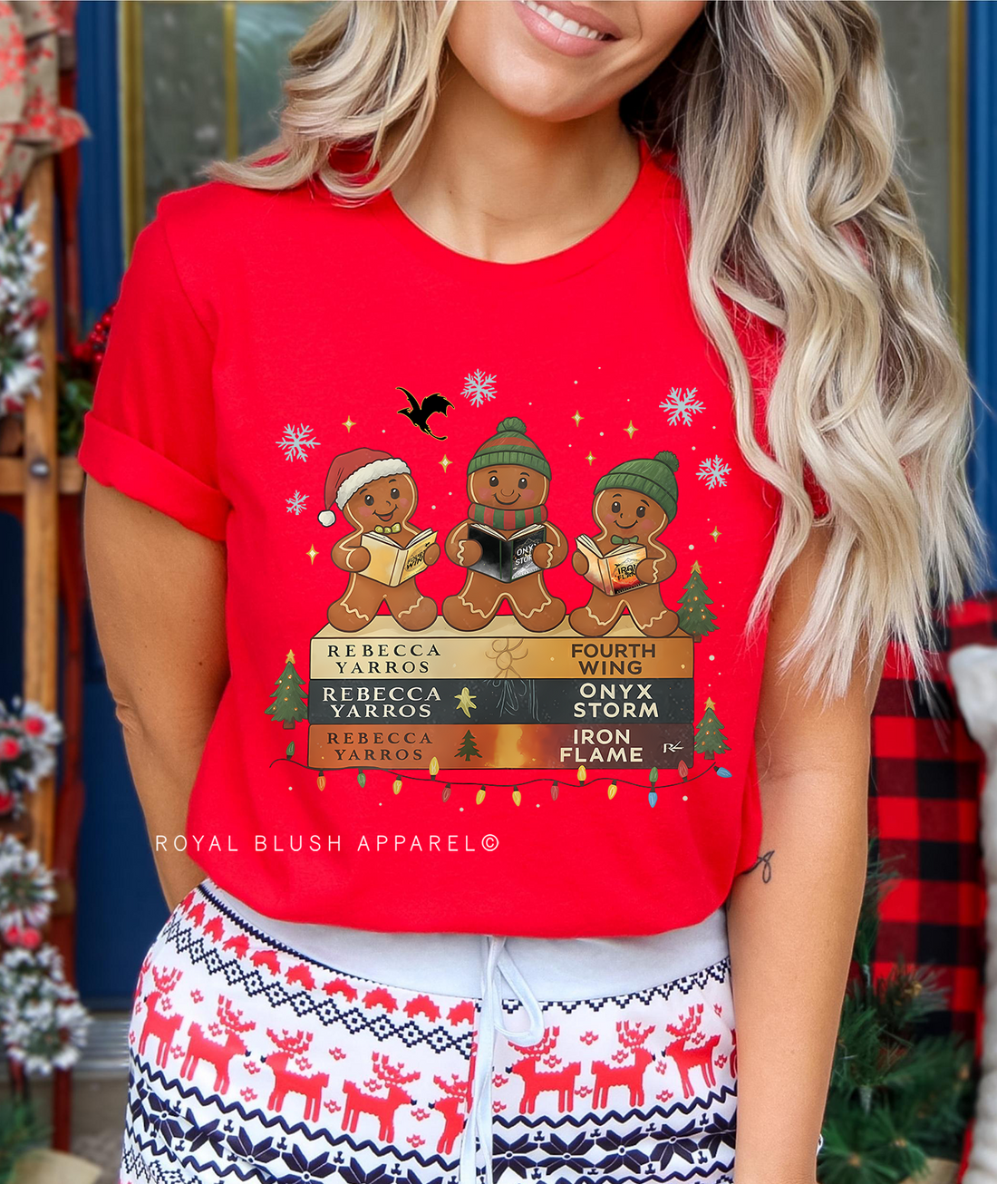 Gingerbread Fourth Wing Stack Relaxed Unisex T-shirt