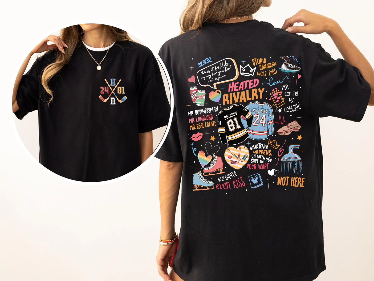 Collage Heated Rivalry Relaxed Unisex T-shirt