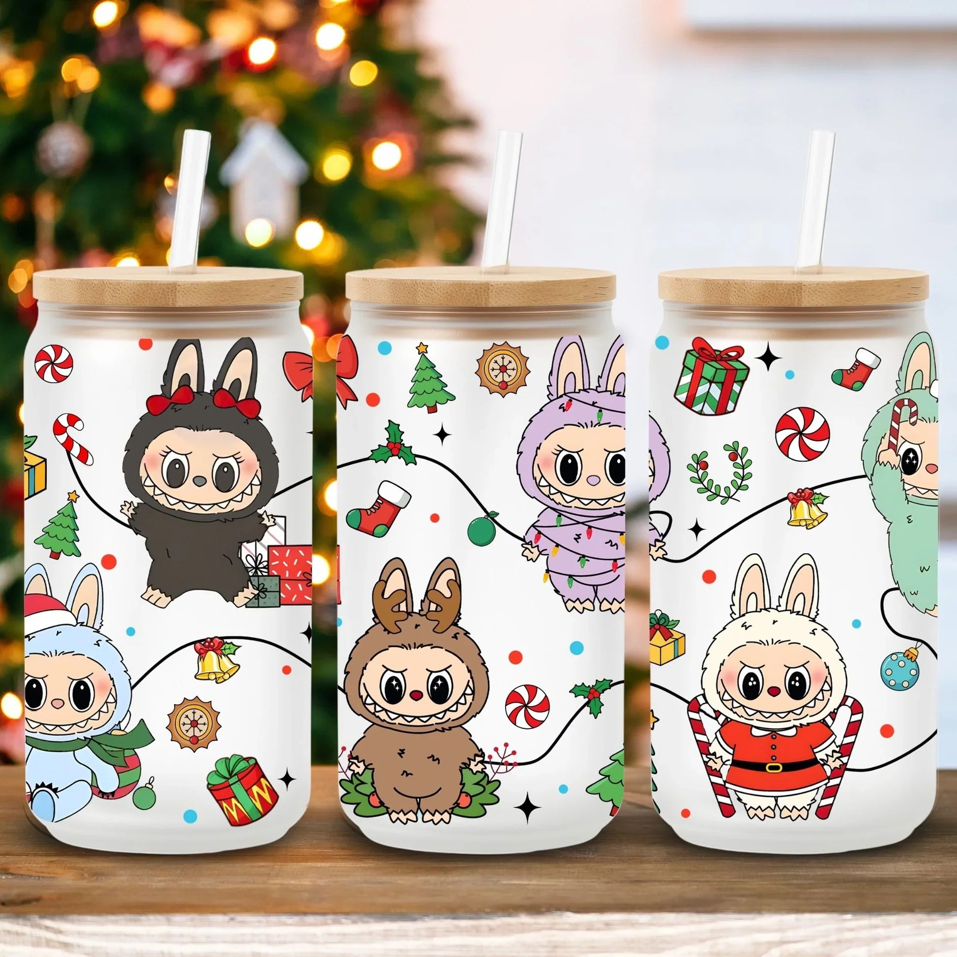 Monsters Iced Coffee Glass