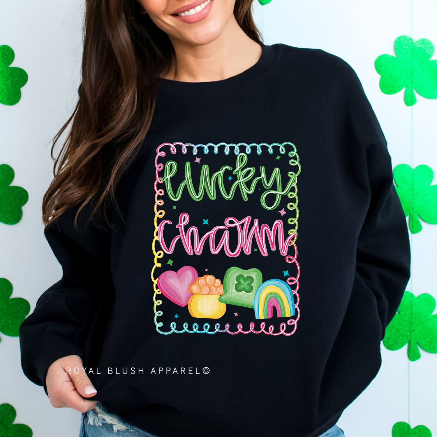 Neon Lucky Charm Sweatshirt