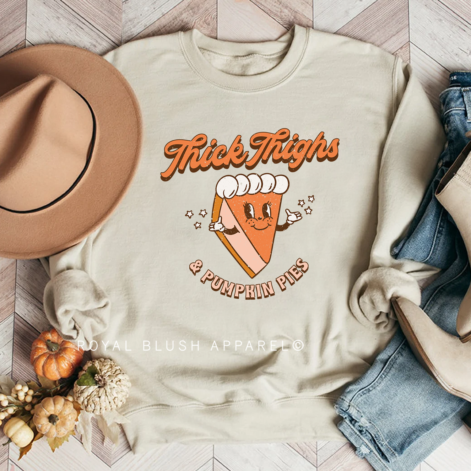 Cuisses épaisses & tartes à la citrouille Sweat-shirt