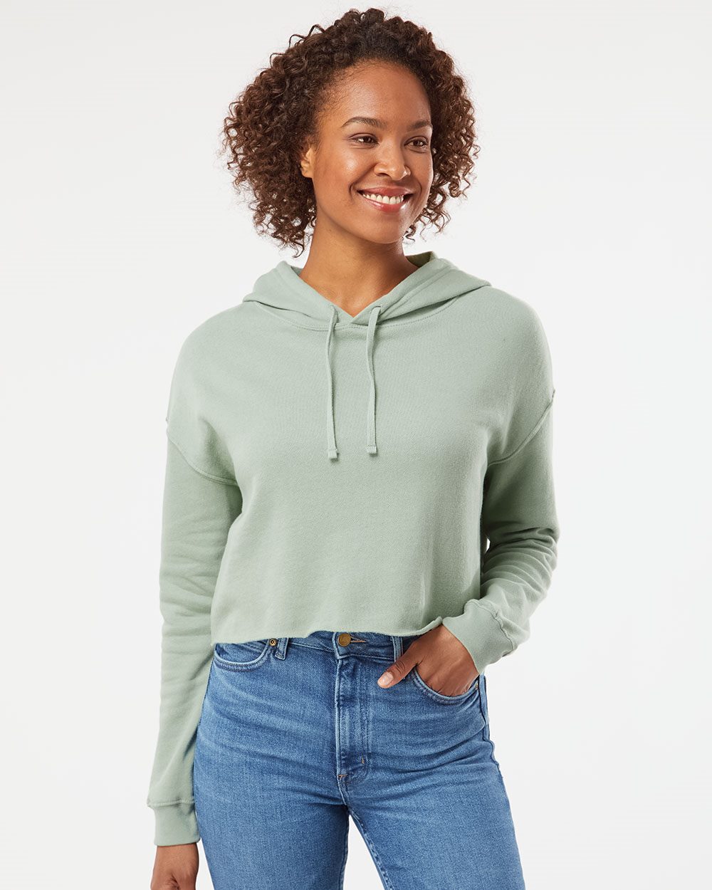 Coffee & Teach Independent Crop Hoodie