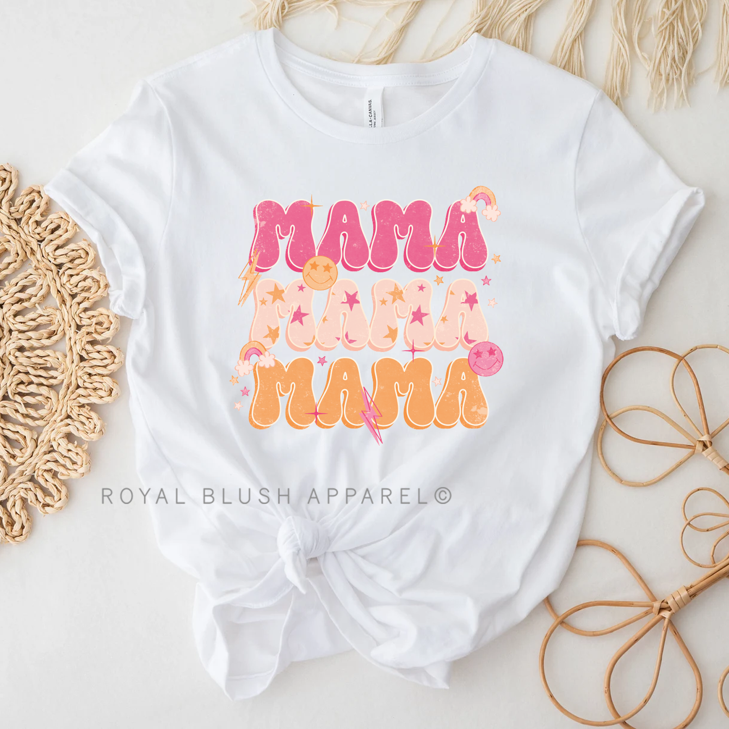 Stars Mama X3 T-shirt unisexe décontracté