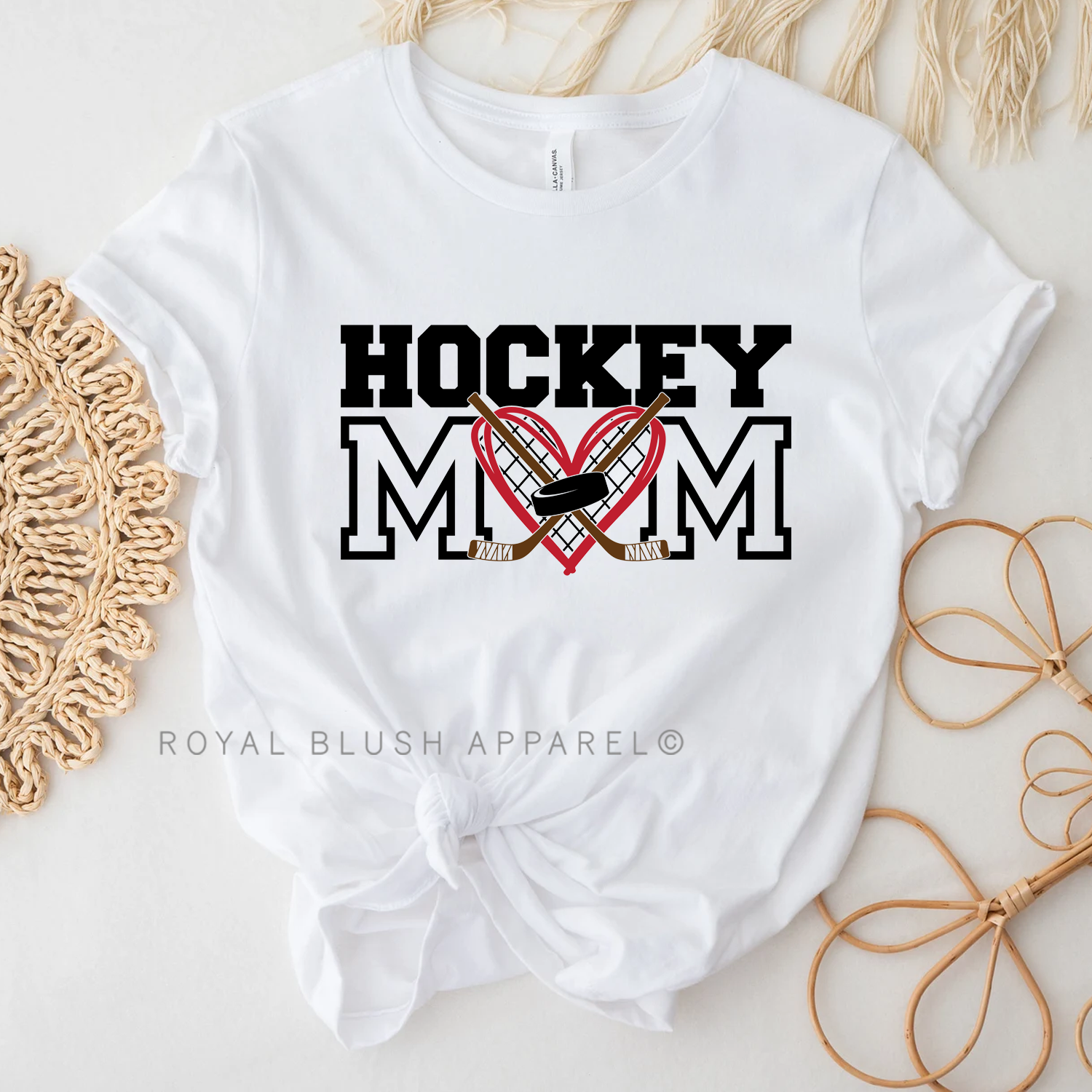 Hockey Mom Mom Relaxed Unisex T-shirt
