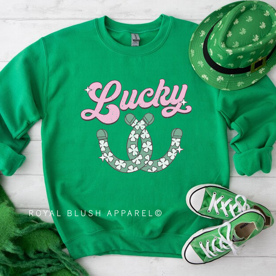 Équipage chanceux de fer à cheval