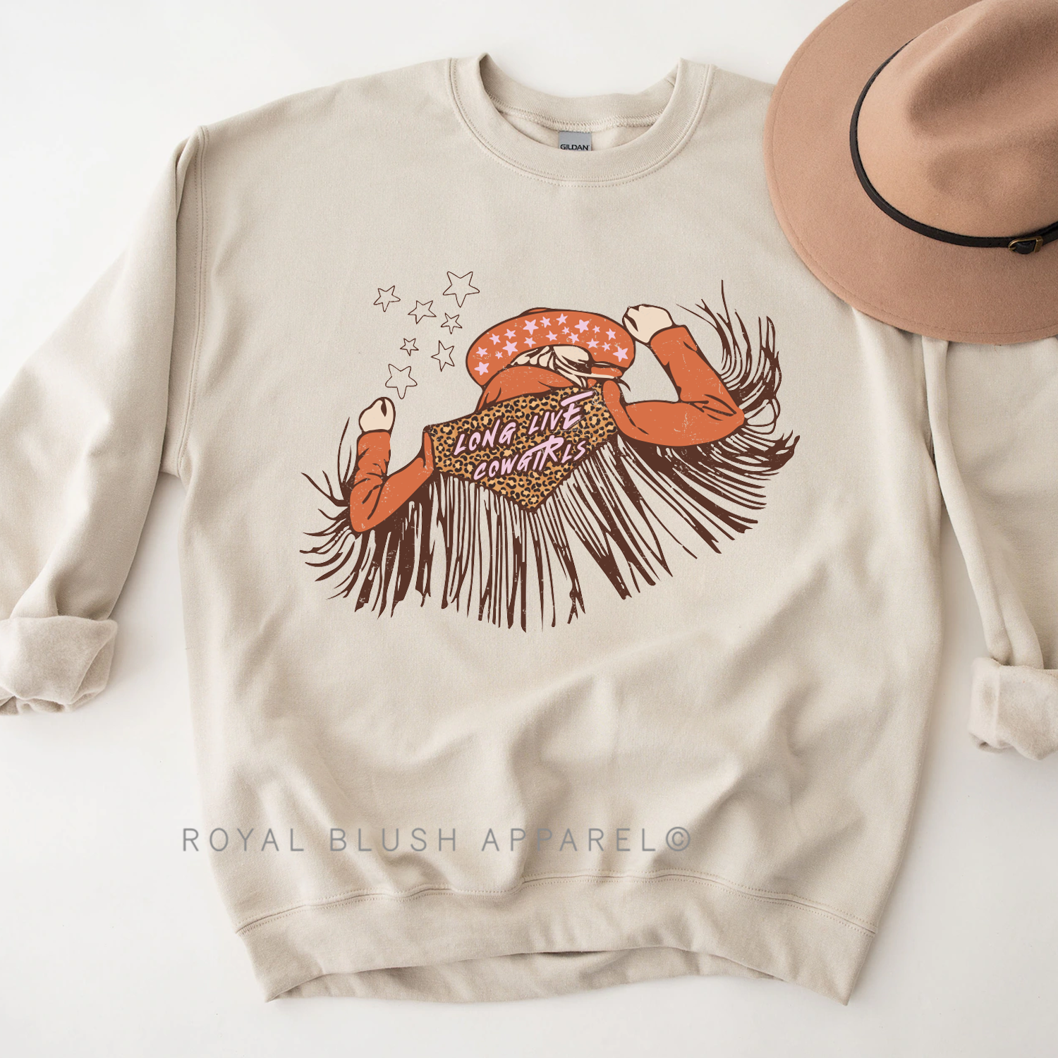Longue vie aux cowgirls sweat-shirt