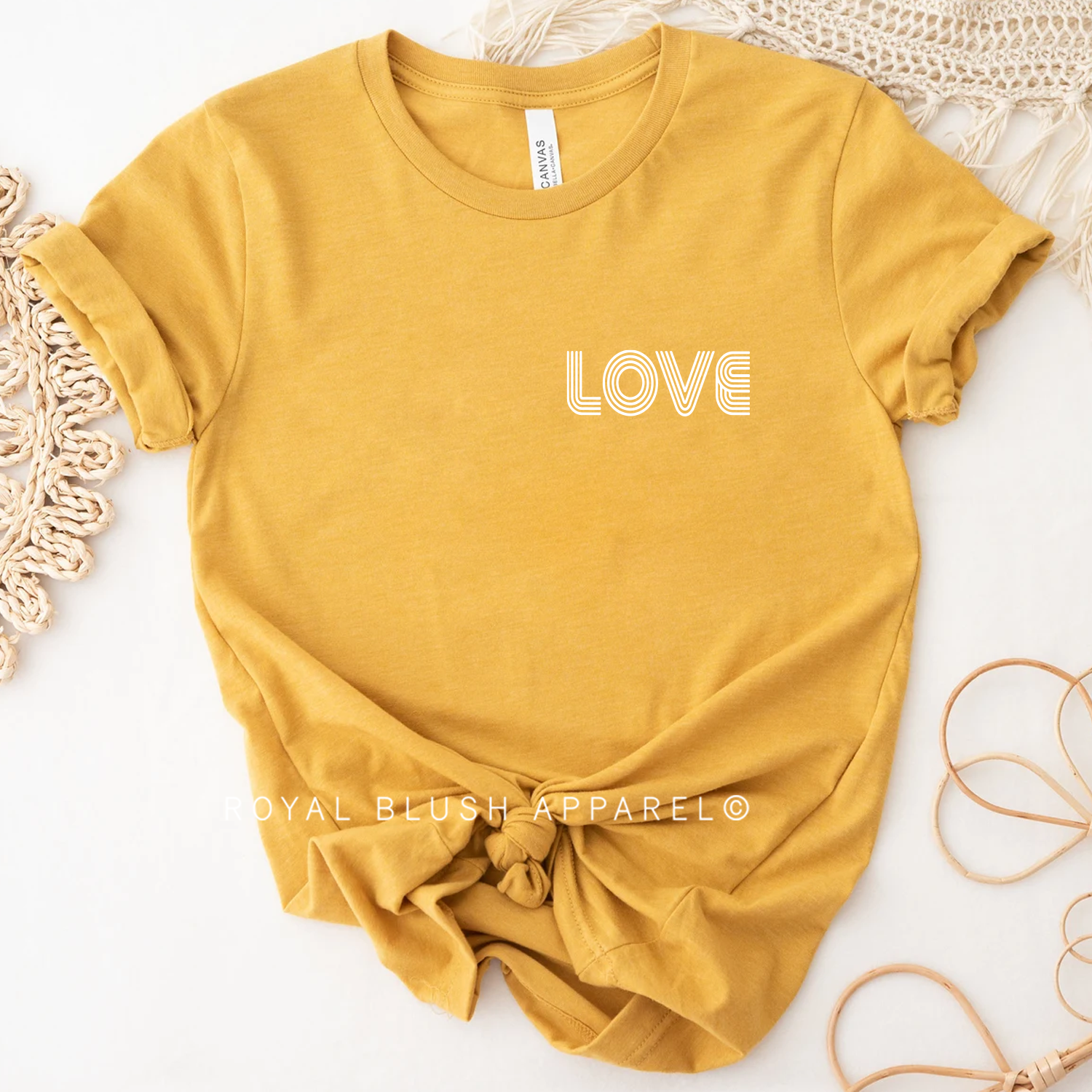 Love Retro Relaxed Unisex T-shirt