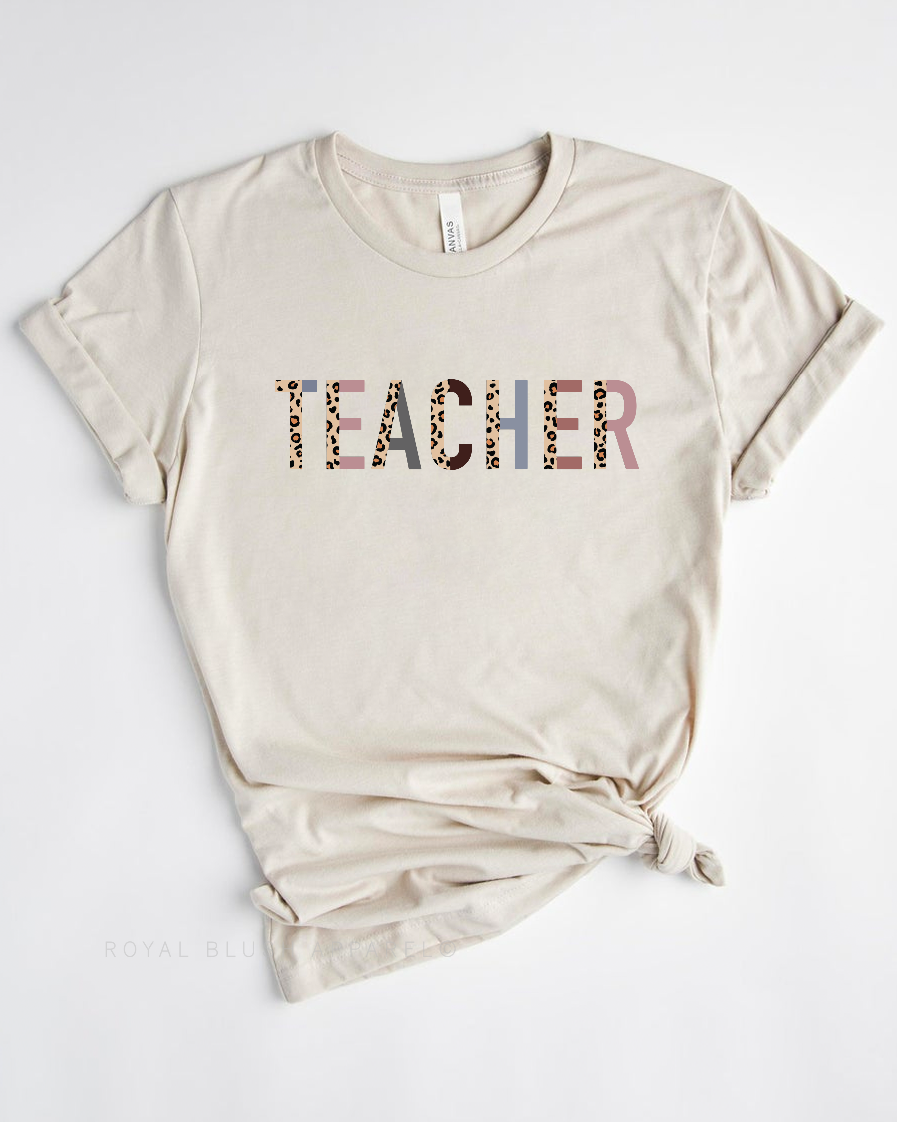 Teacher Leopard Relaxed Unisex T-shirt