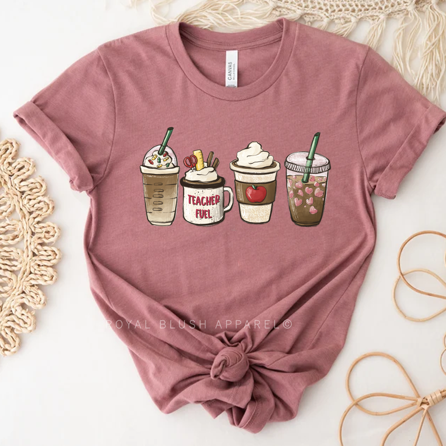 Teacher Fuel Coffee Relaxed Unisex T-shirt