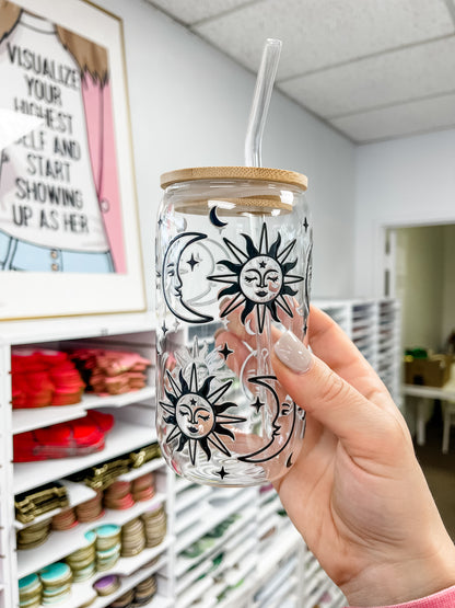 Celestial Iced Coffee Glass