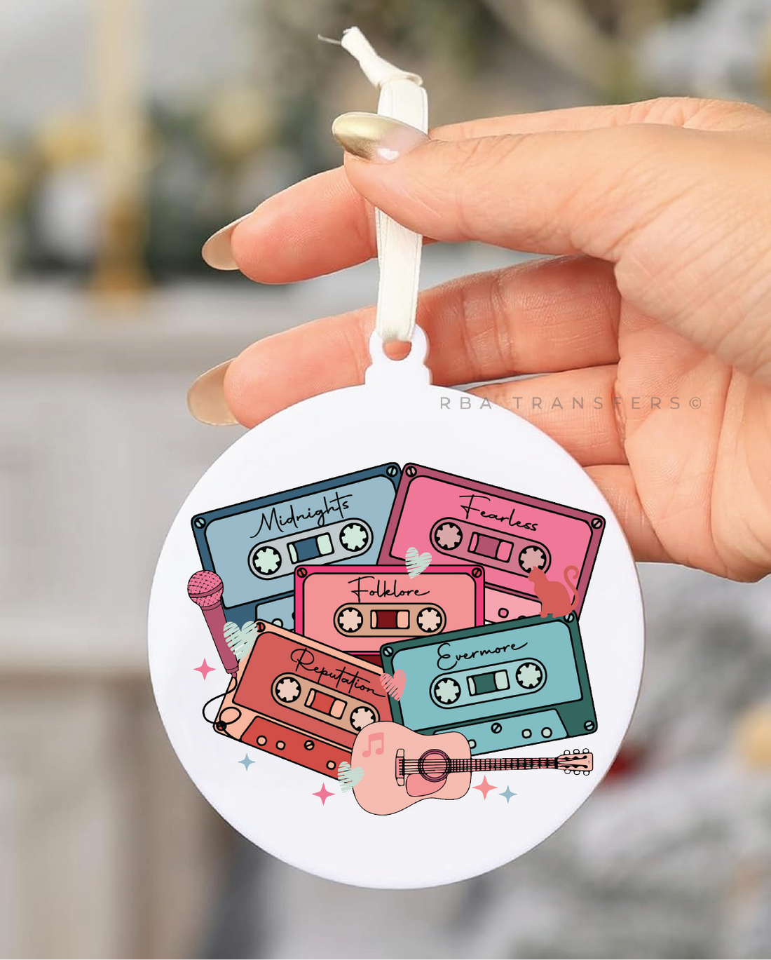 Taylor Swift Cassettes Acrylic Ornament