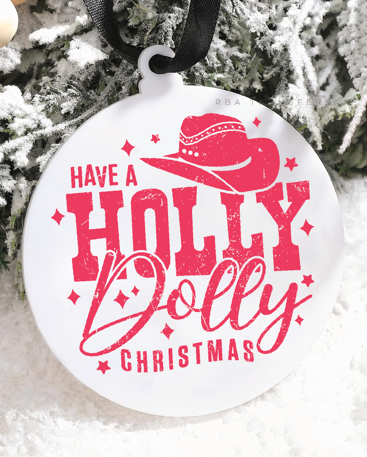 Have A Holly Dolly Christmas Acrylic Ornament