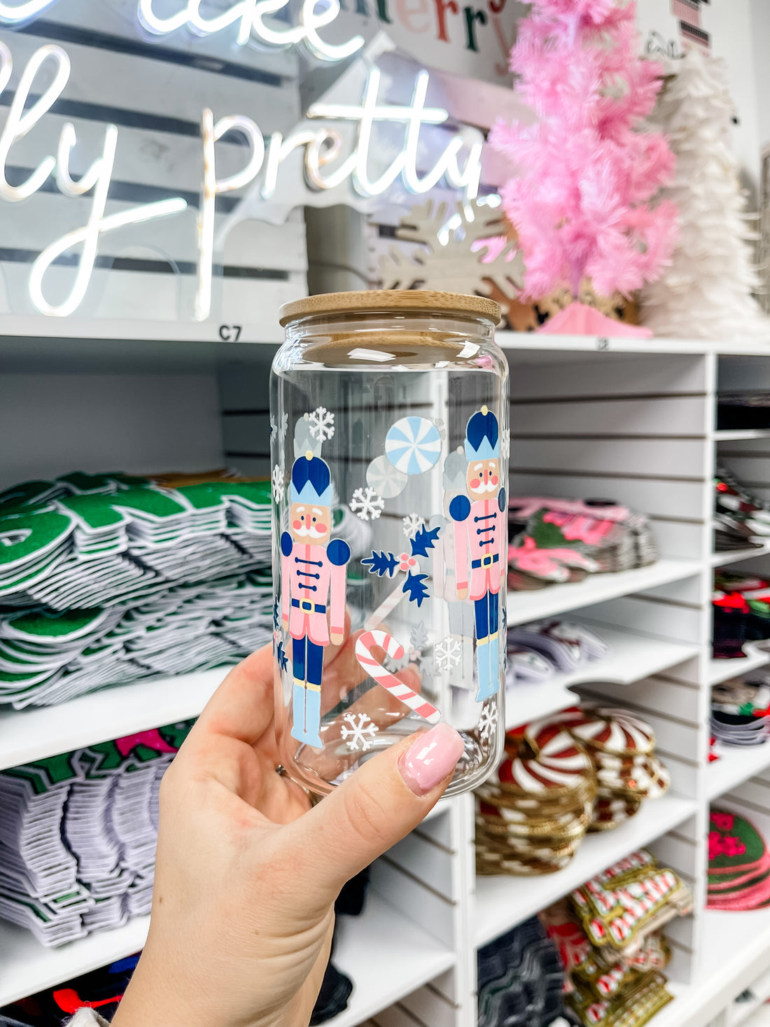 Nutcrackers Iced Coffee Glass