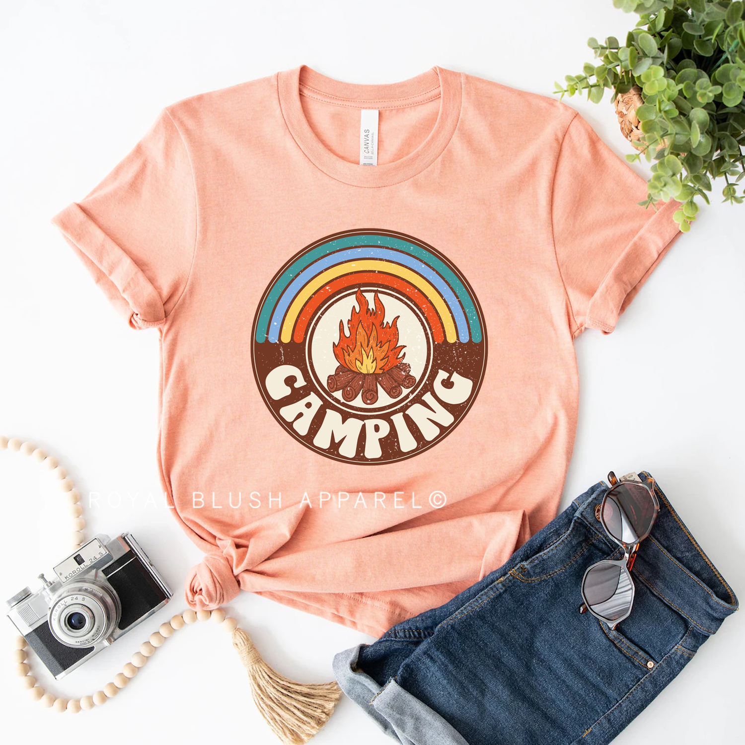 Camping Relaxed Unisex T-shirt