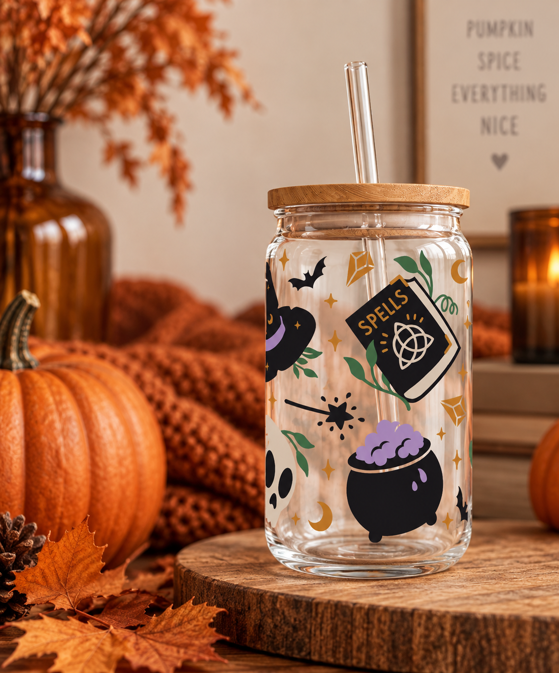 Witchcraft Iced Coffee Glass