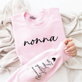 Personalized Nonna sweatshirt with family names