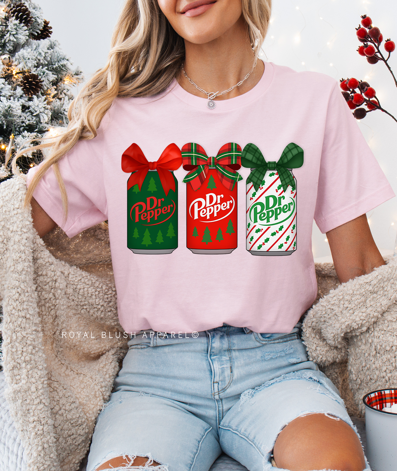 Festive Dr Pepper Relaxed Unisex T-shirt