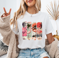 Flamingos graphic T-shirt