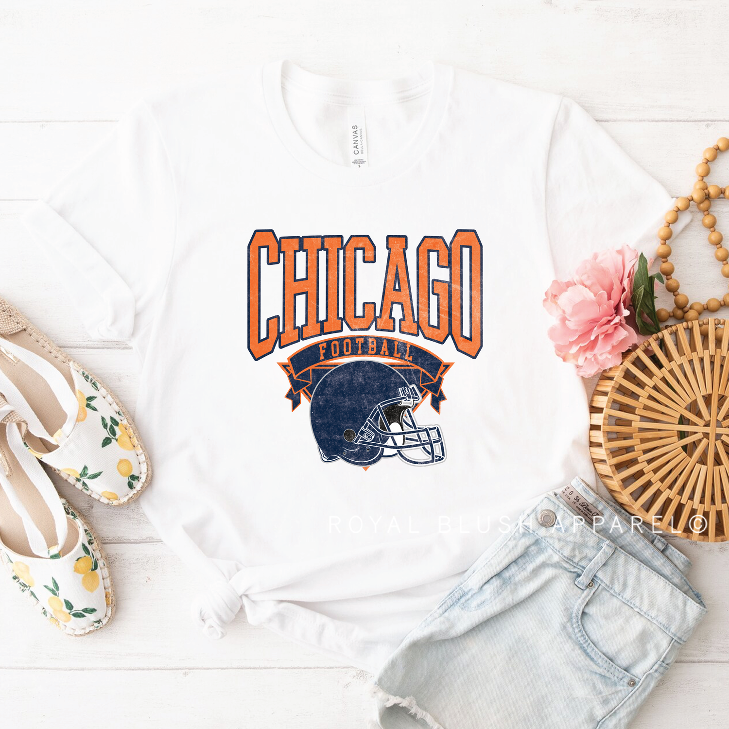 Chicago Football Relaxed Unisex T-shirt