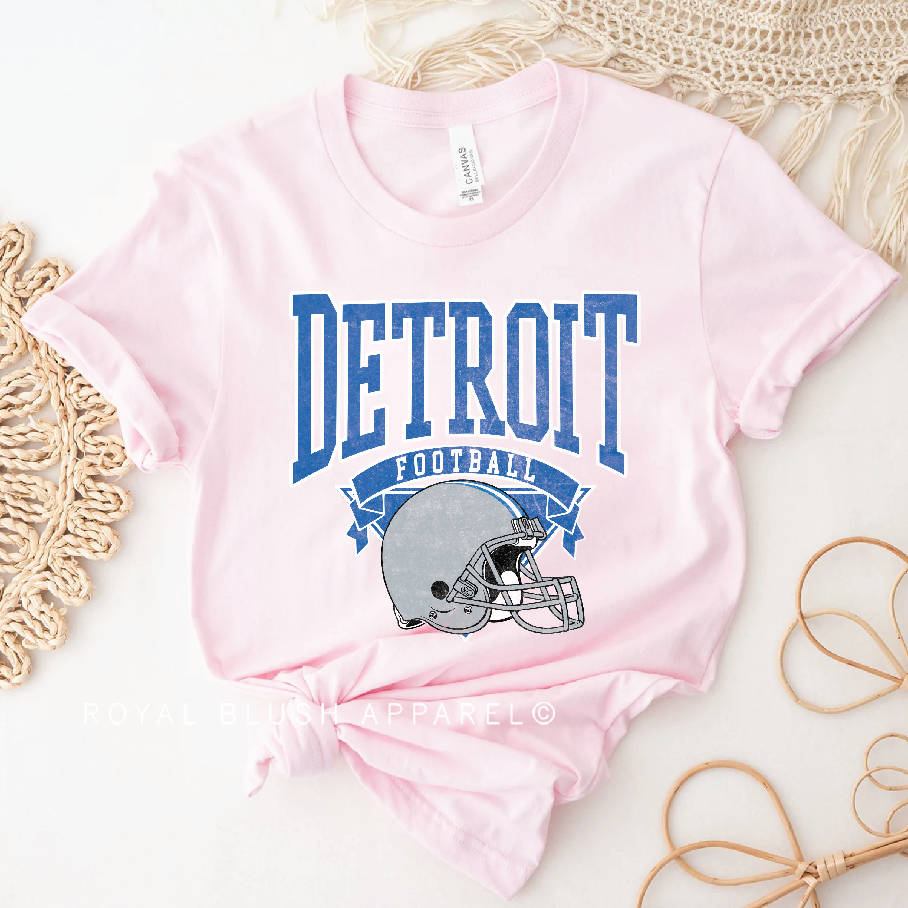 Detroit Football Relaxed Unisex T-shirt