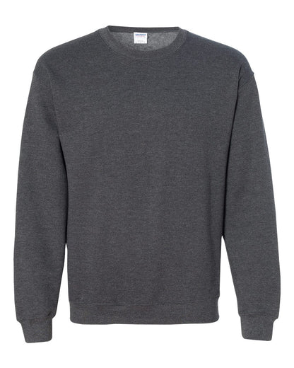 Gildan Gray sweatshirt on a white background