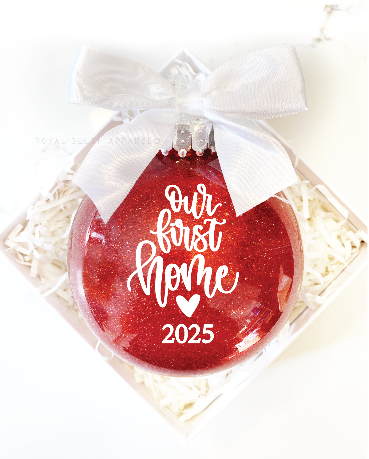 Our First Home 2025 Glitter Ornament
