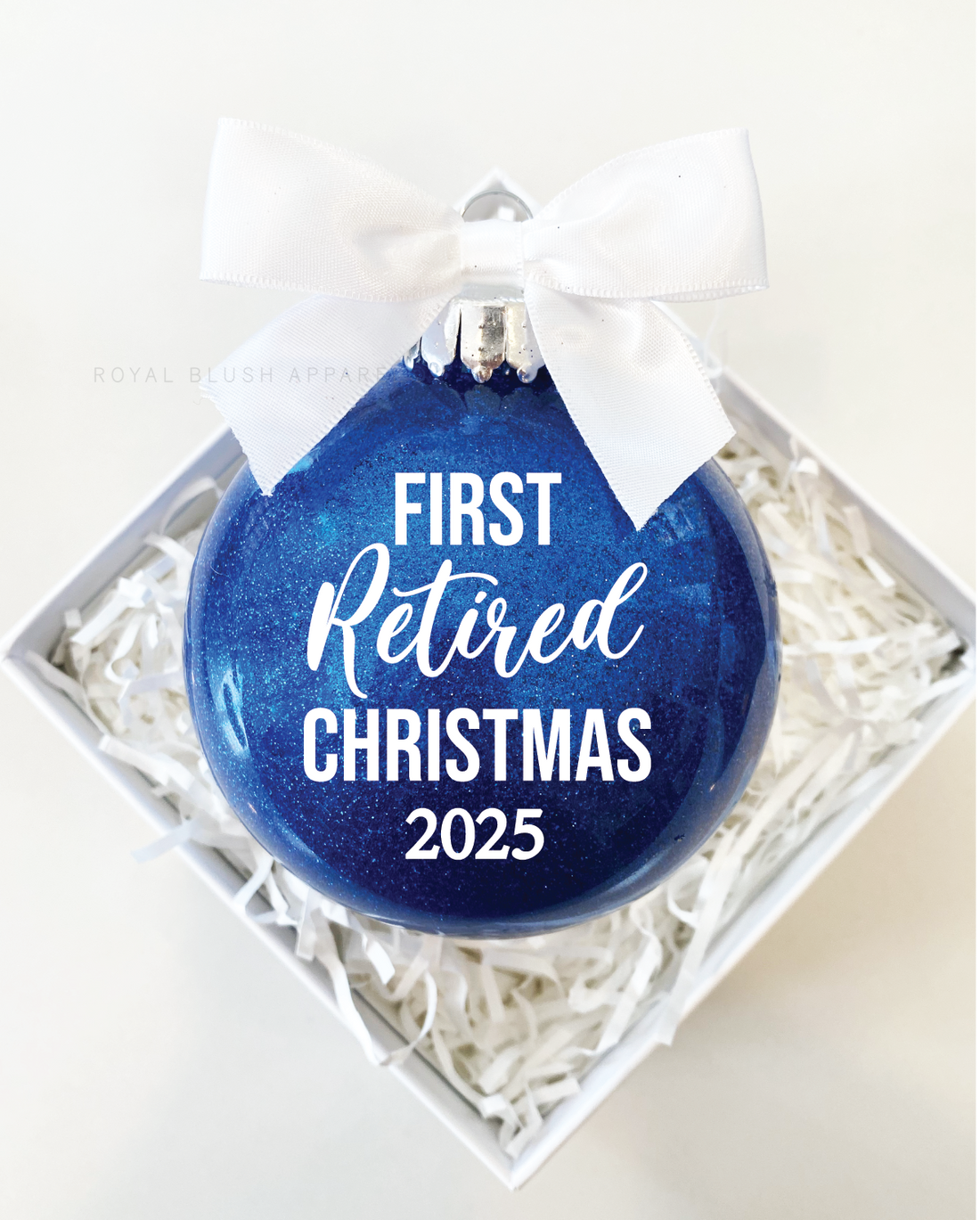 First Retired Christmas 2025 Glitter Ornament