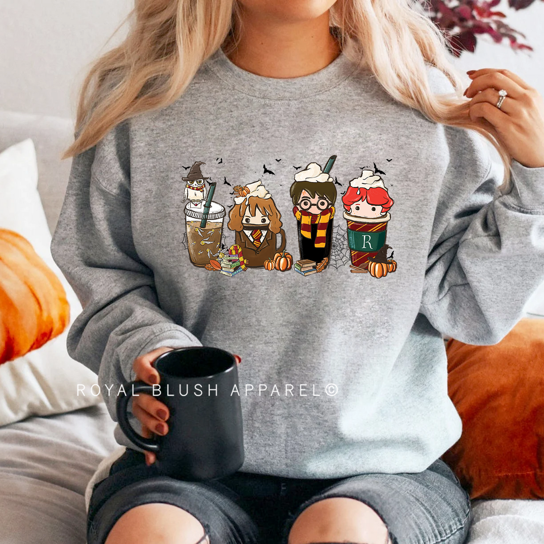 HP Wizard Fall Coffee Sweatshirt