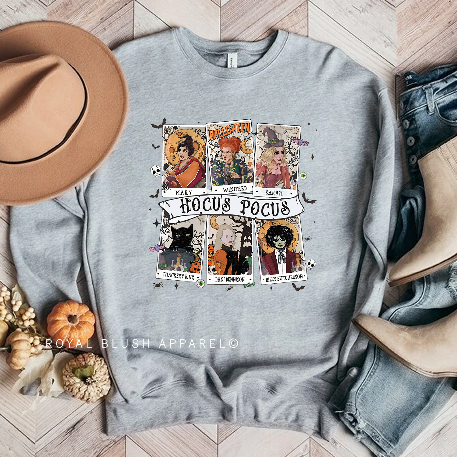 Hocus Pocus Tarot Cards Babe Crewneck