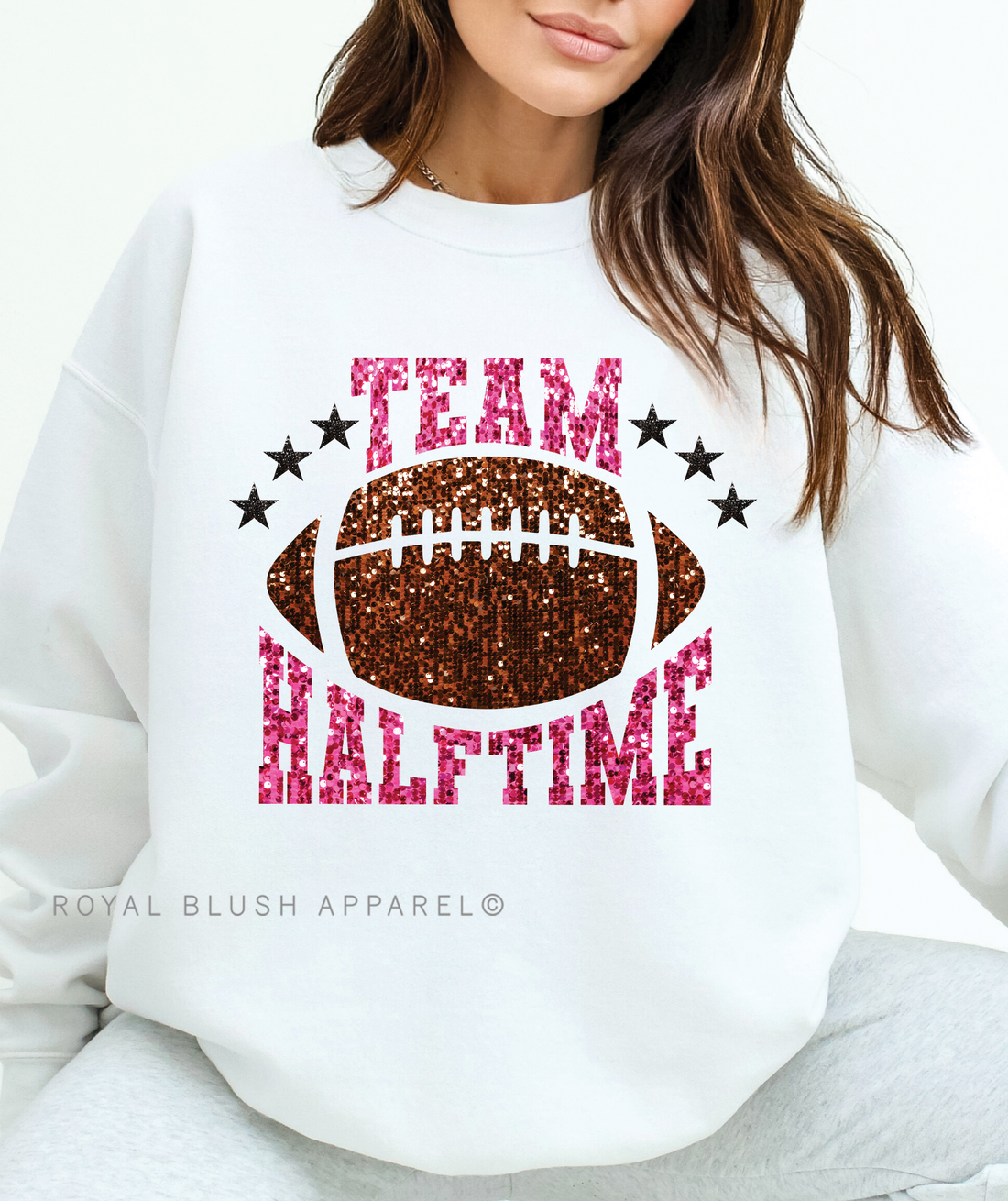 Team Halftime Faux Sequin Sweatshirt