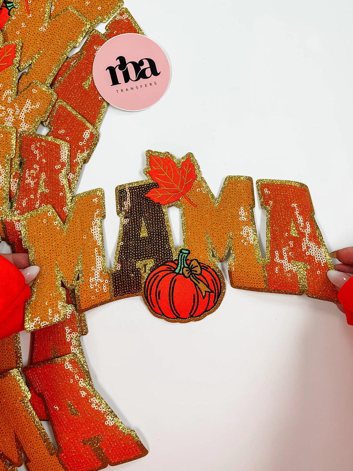 Autumn Mama Sequin Patch Sweatshirt secondary image