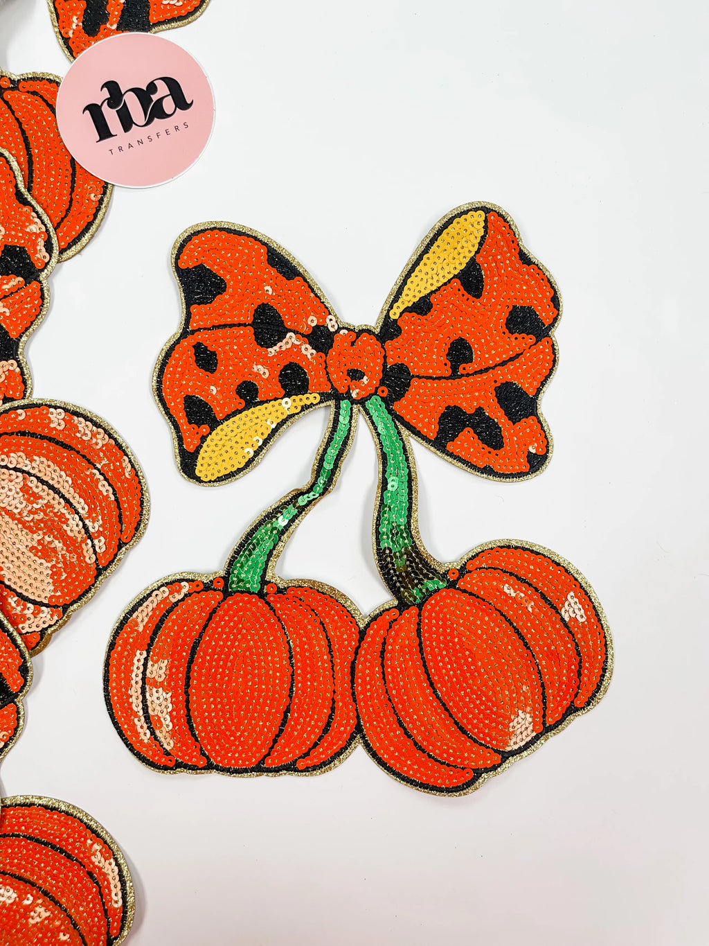 Cherry Pumpkins Sequin Patch Sweatshirt secondary image