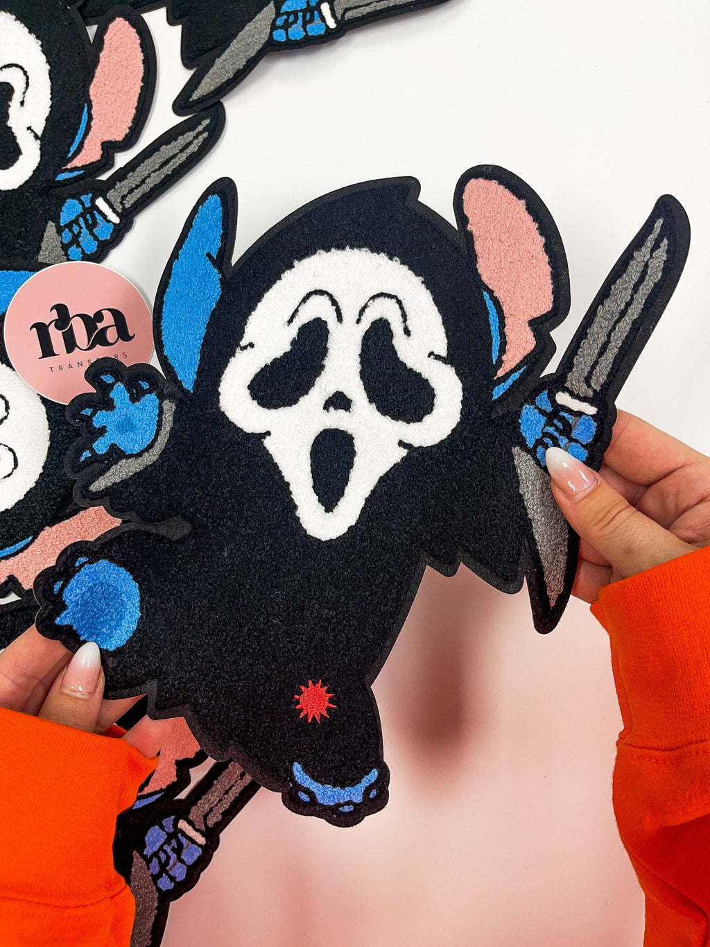 Ghost Face Chenille Patch Sweatshirt secondary image