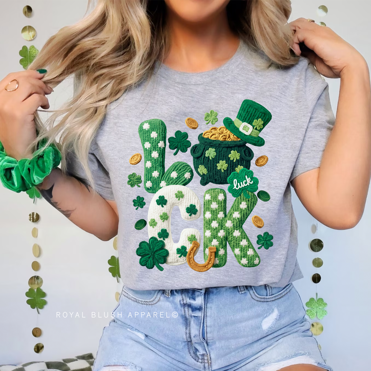 Pot Of Gold Faux Yarn Relaxed Unisex T-shirt