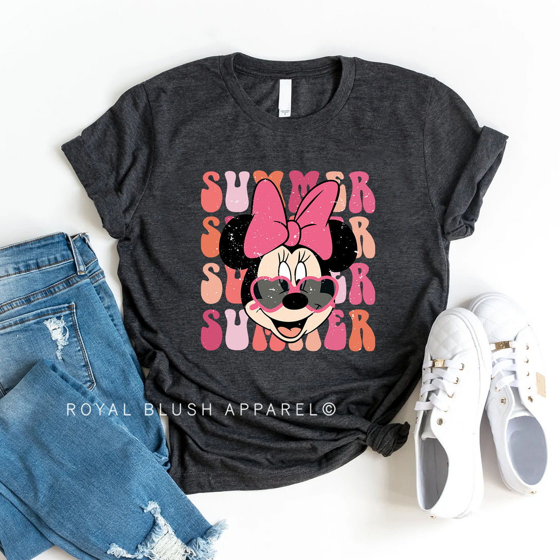 Minnie Summer Sunglasses Relaxed Unisex T-shirt