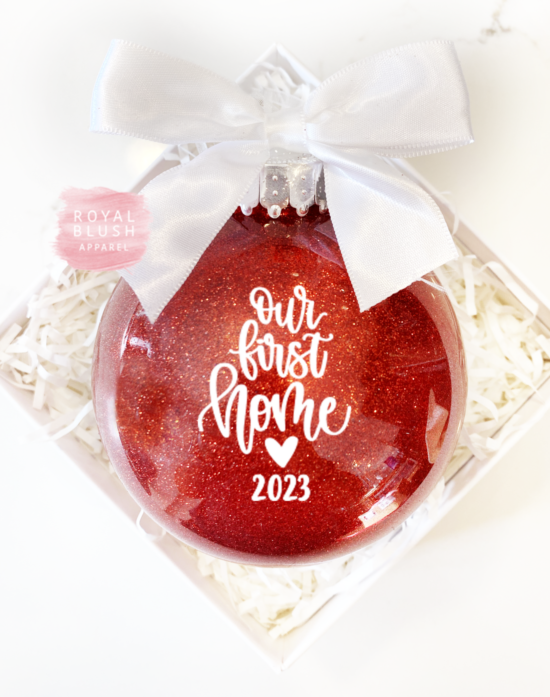 Our First Home 2023 Glitter Ornament